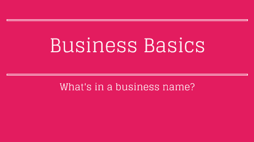 Whats in a business name