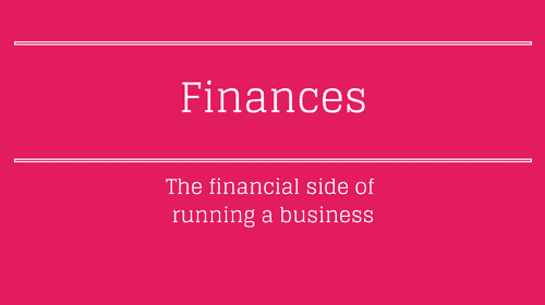 The financial side of running a business