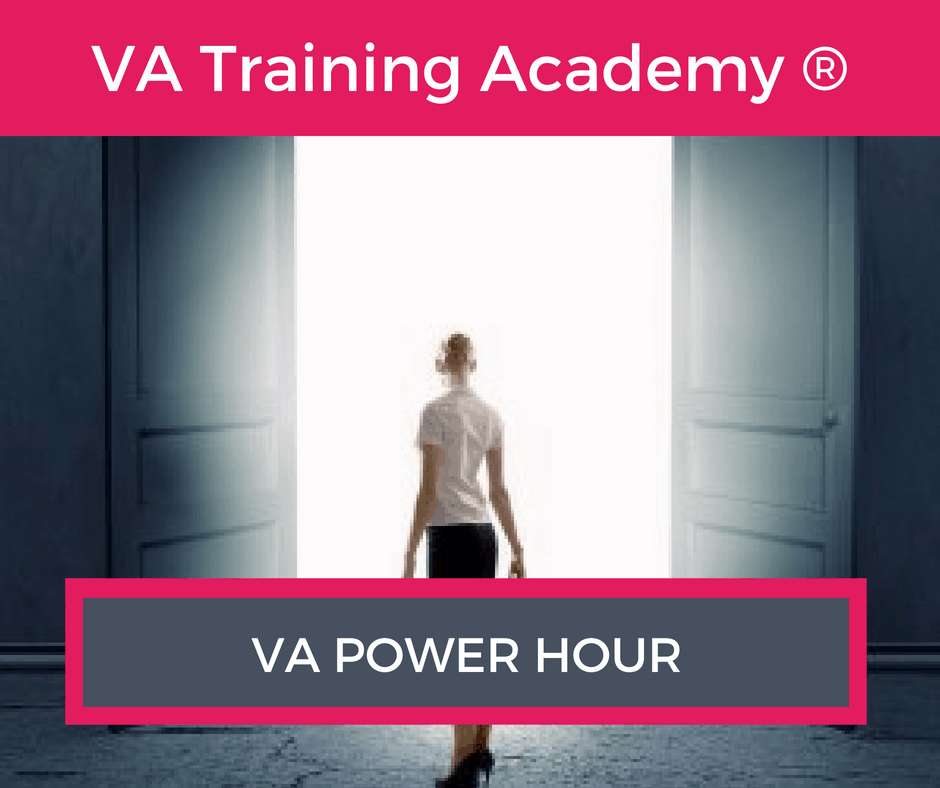 Have you ever wished you could have an hour with a multi-award winning VA Trainer, where the focus is purely on you and your business. Well, I am often asked “Can I just ask you a quick question about…” or “Would it be possible to pick your brain?” So I have introduced a fantastic “VA Power Hour”