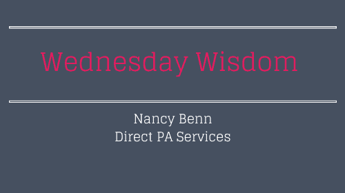 Wednesday Wisdom Feature VA Nancy Benn Direct PA Services